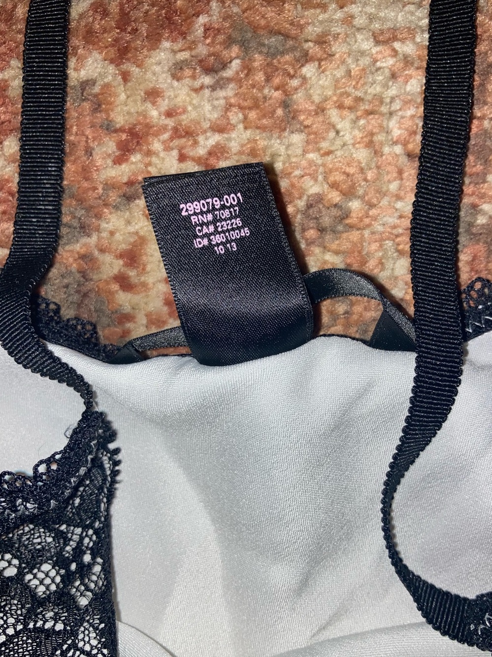 White & Black Lace Slip - Picture 5 of 5